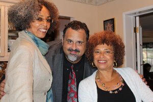 With Angela Davis _ sister, 2013